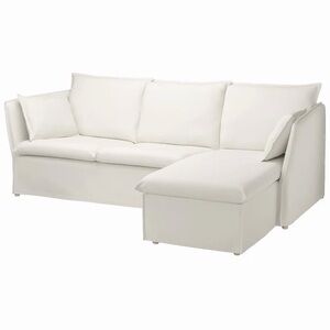 BACKSÄLEN Cover for sofa, with chaise/Blekinge white 304.972.06 NEW